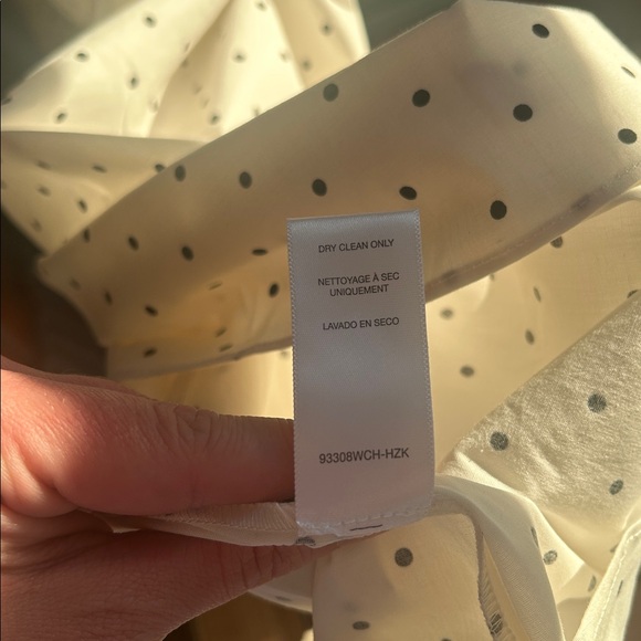 NWT WAYF Veronica Ivory Polka Dot White & Black Bow Tie Cotton Maxi Dress Small - Picture 14 of 14